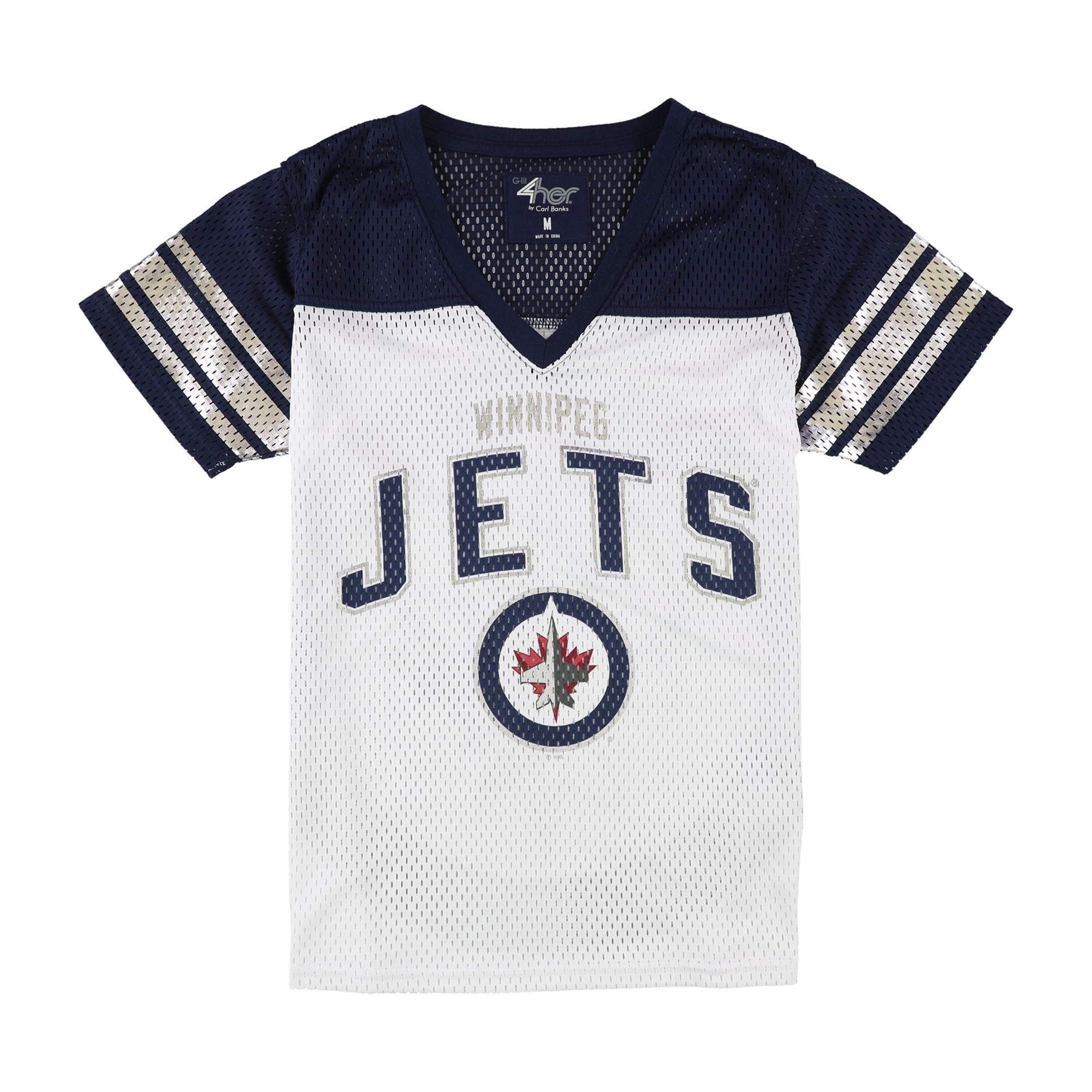 G Iii 4her By Carl Banks White Winnipeg Jets Hockey Girls T Shirt