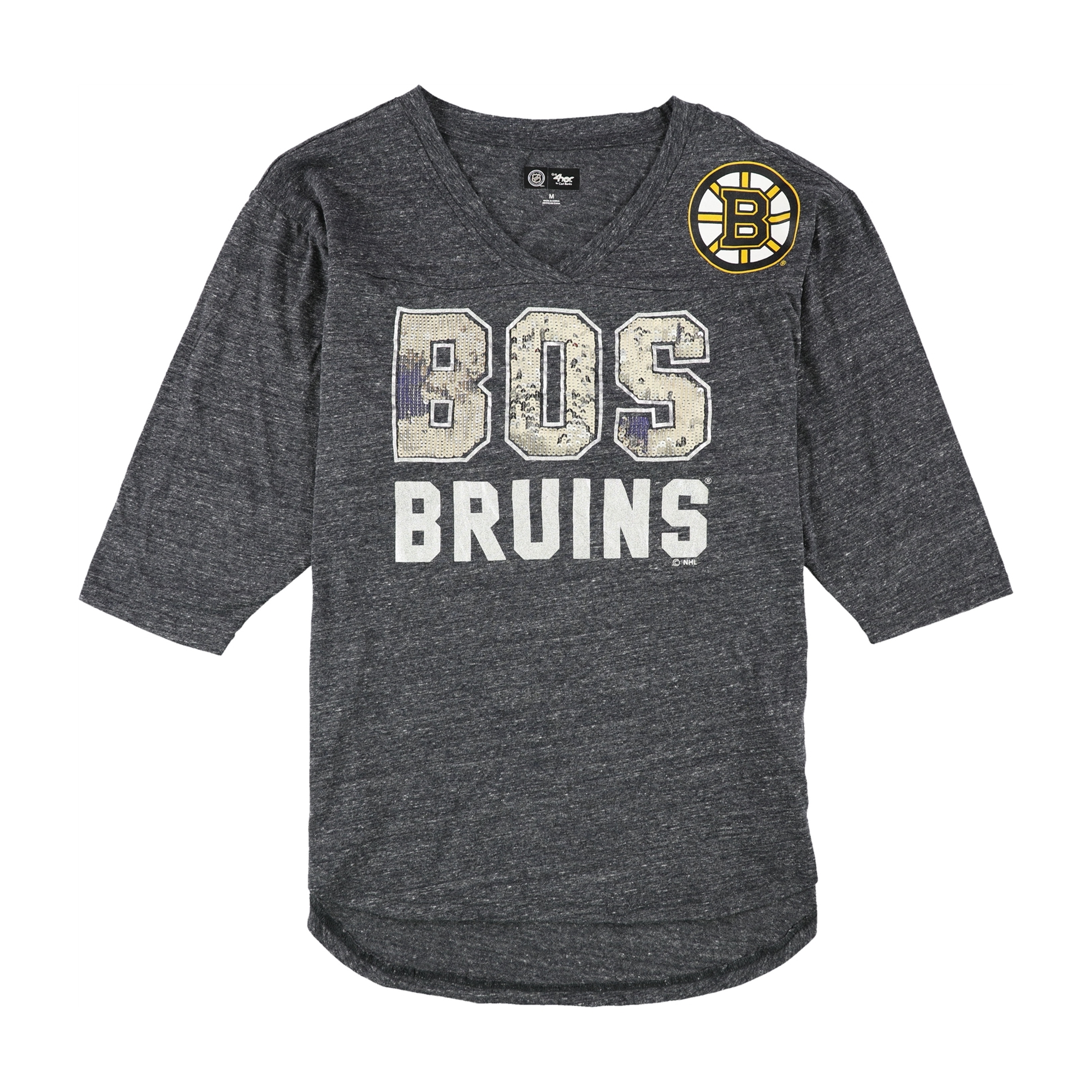G-III Sports Womens Boston Bruins Embellished T-Shirt