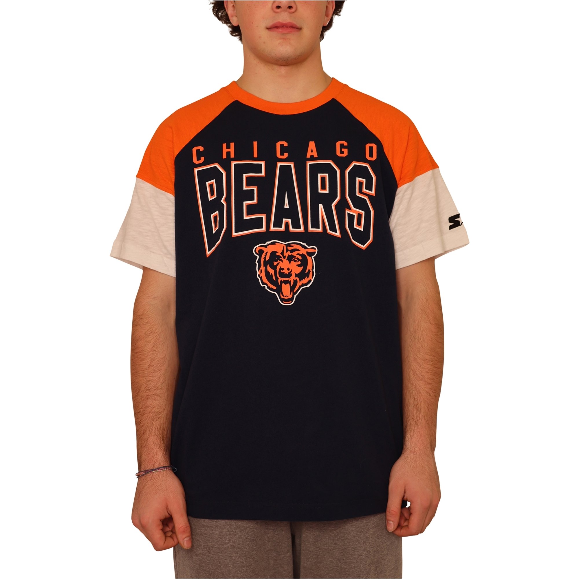 NFL Mens Chicago Bears Graphic T-Shirt, Blue, Large