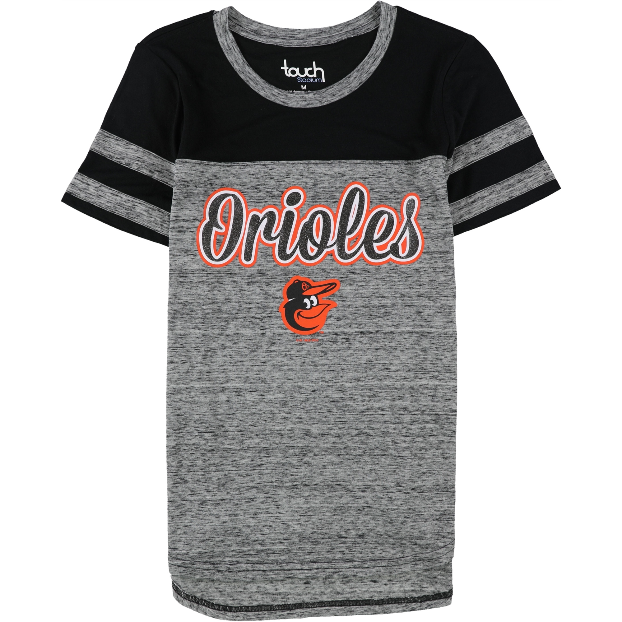 Touch Womens Baltimore Orioles Colorblock Graphic T-Shirt