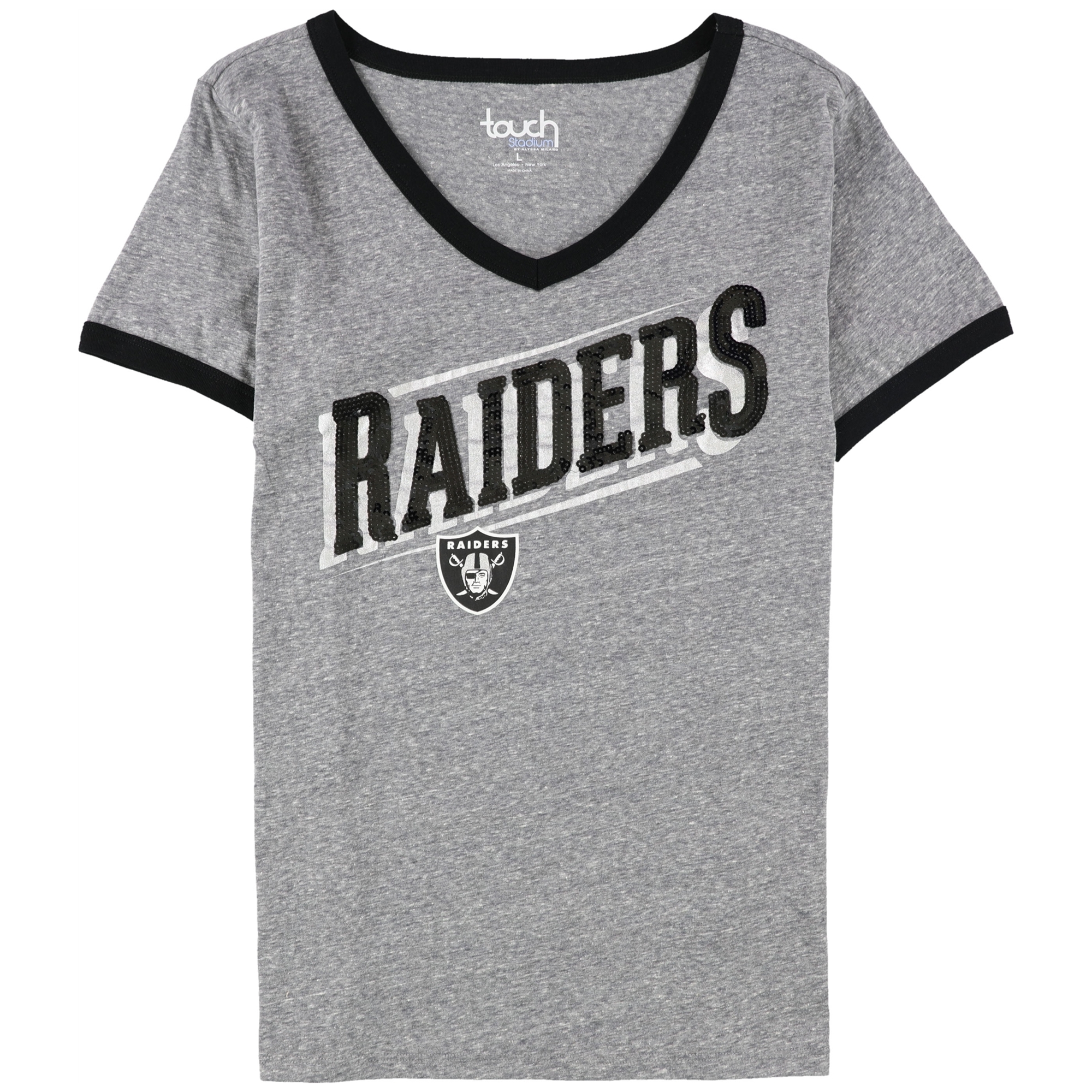 Las Vegas Raiders NFL Womens Team Dazzle Jersey, Black (Medium)