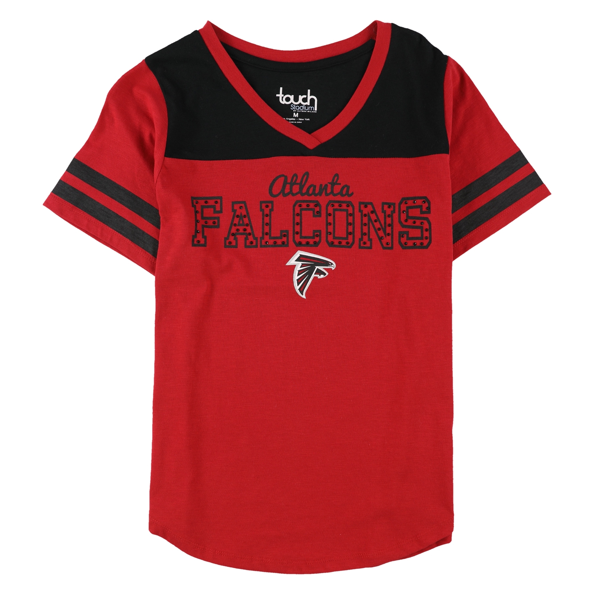 Buy a Touch Womens Atlanta Falcons Embellished T-Shirt, TW2