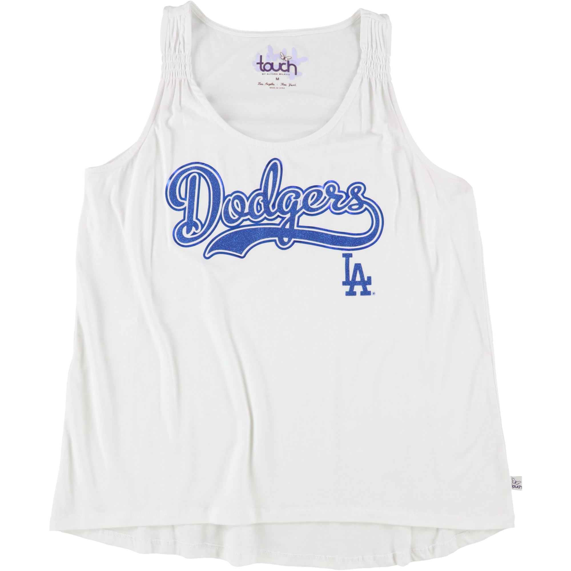 Buy a Womens Touch Dodgers Glitter Logo Tank Top Online