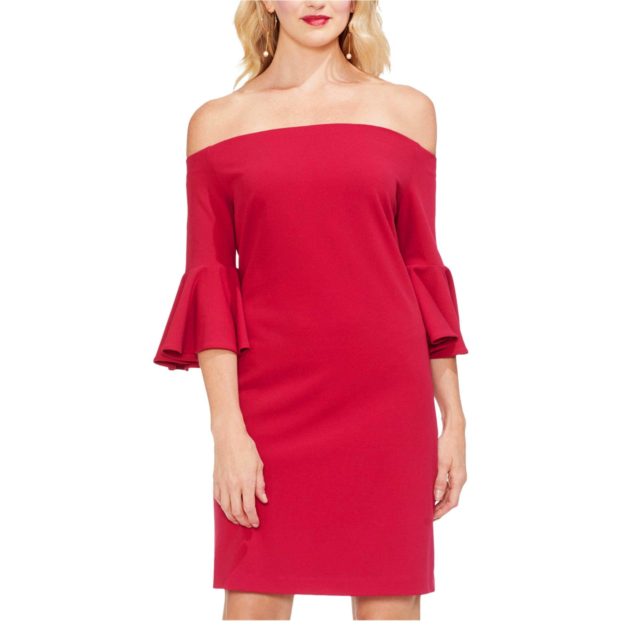 Vince camuto feather trim dress shop