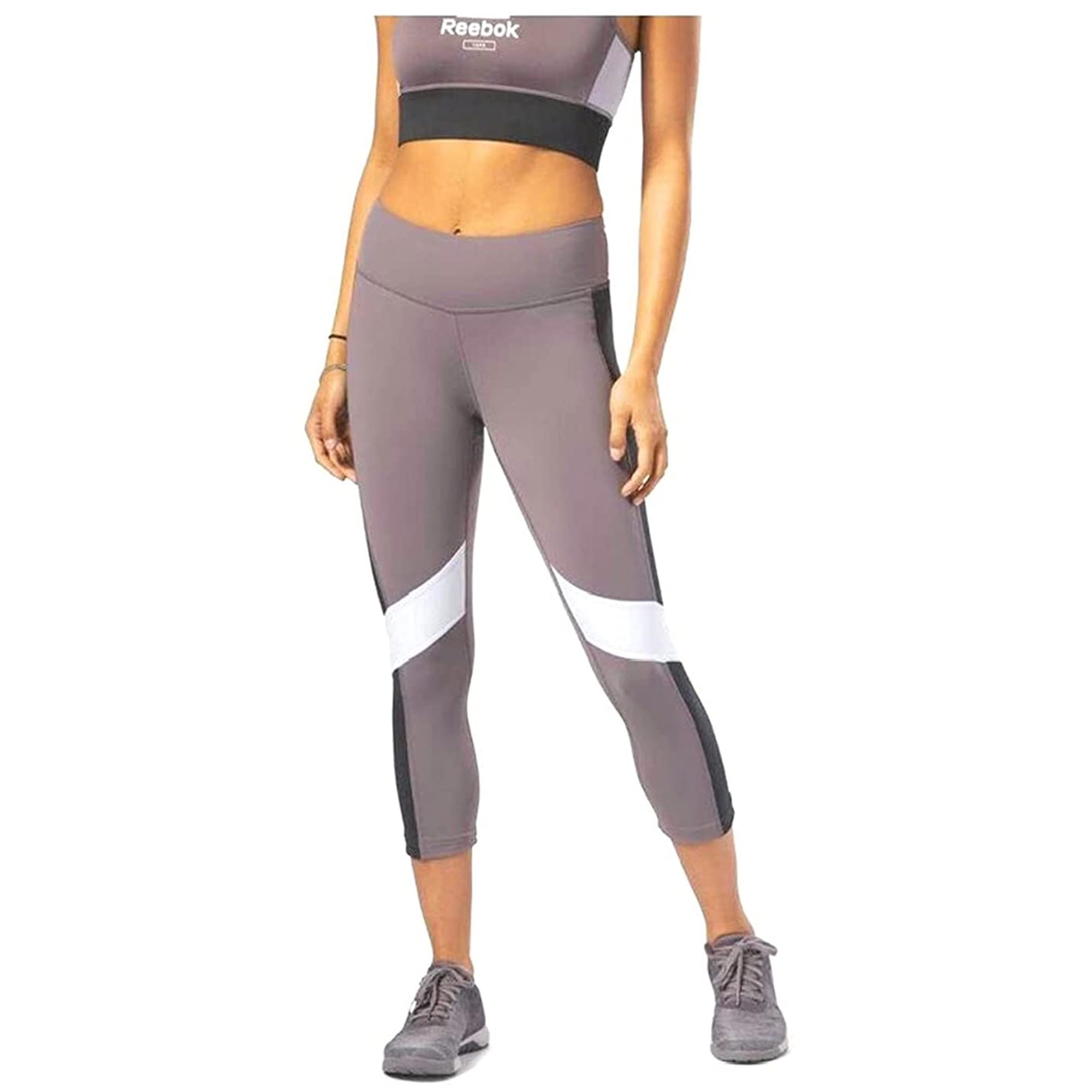 Buy a Reebok Womens Lux Color Block Compression Athletic Pants