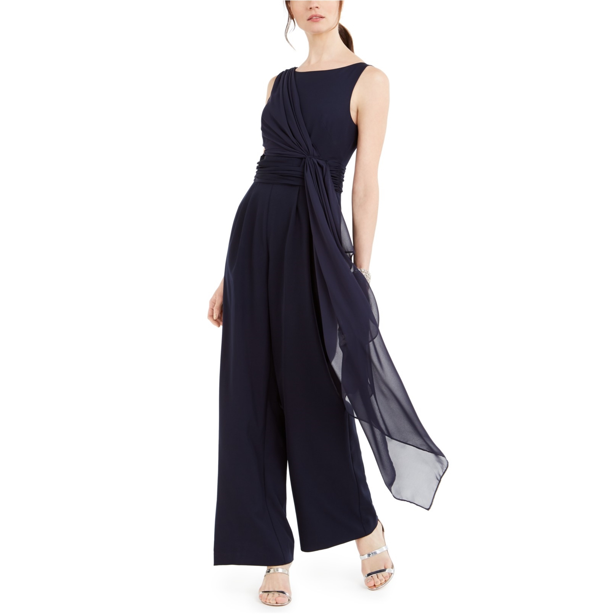 Eliza j cascading jumpsuit new arrivals