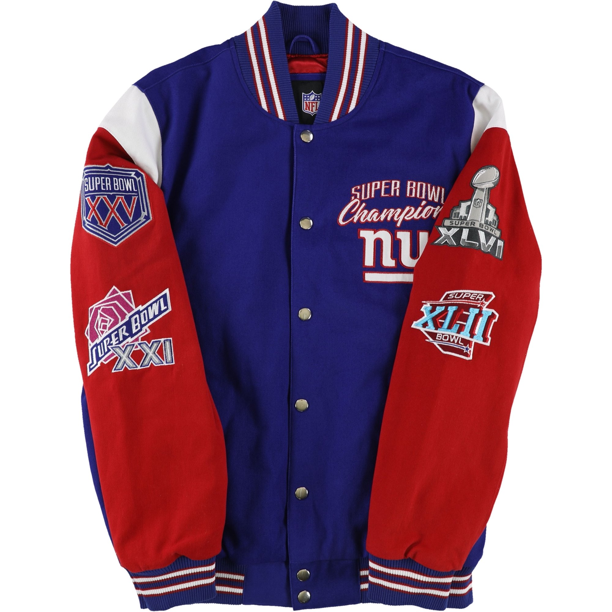 G-III Sports Mens New York Giants Varsity Jacket