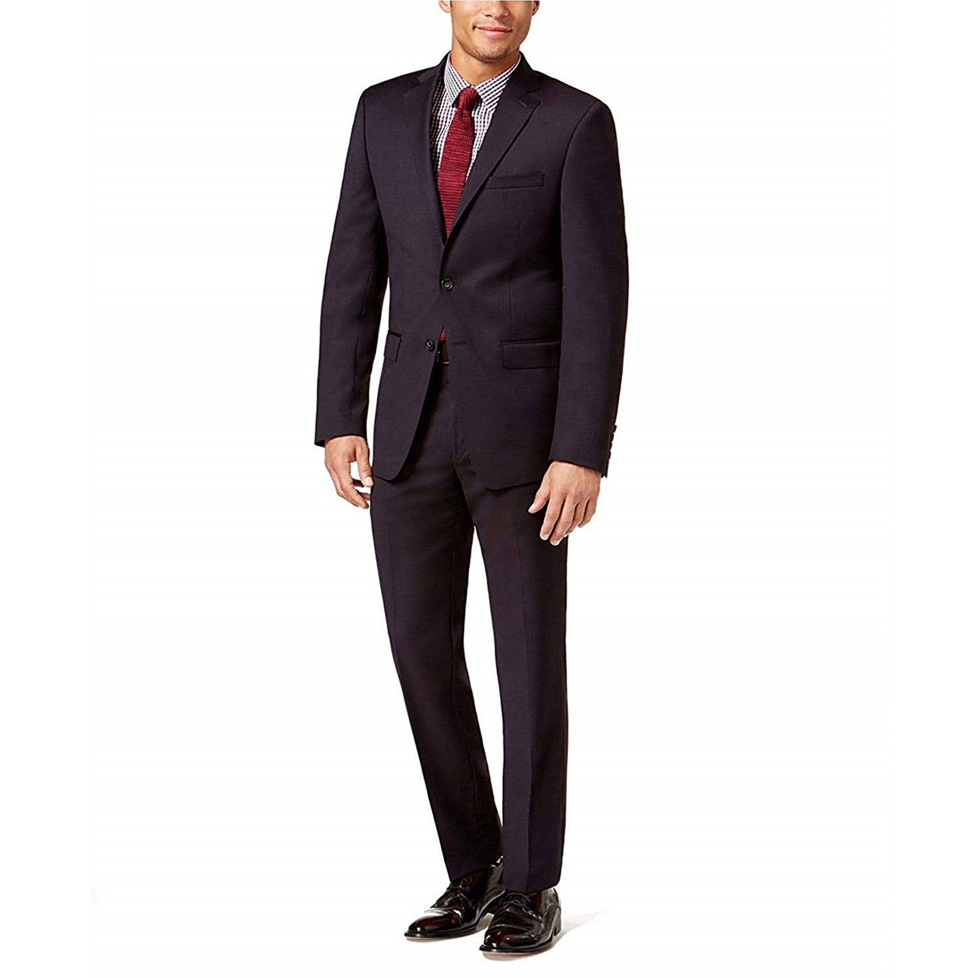 Buy a Mens Calvin Klein Textured Two Button Formal Suit Online |  