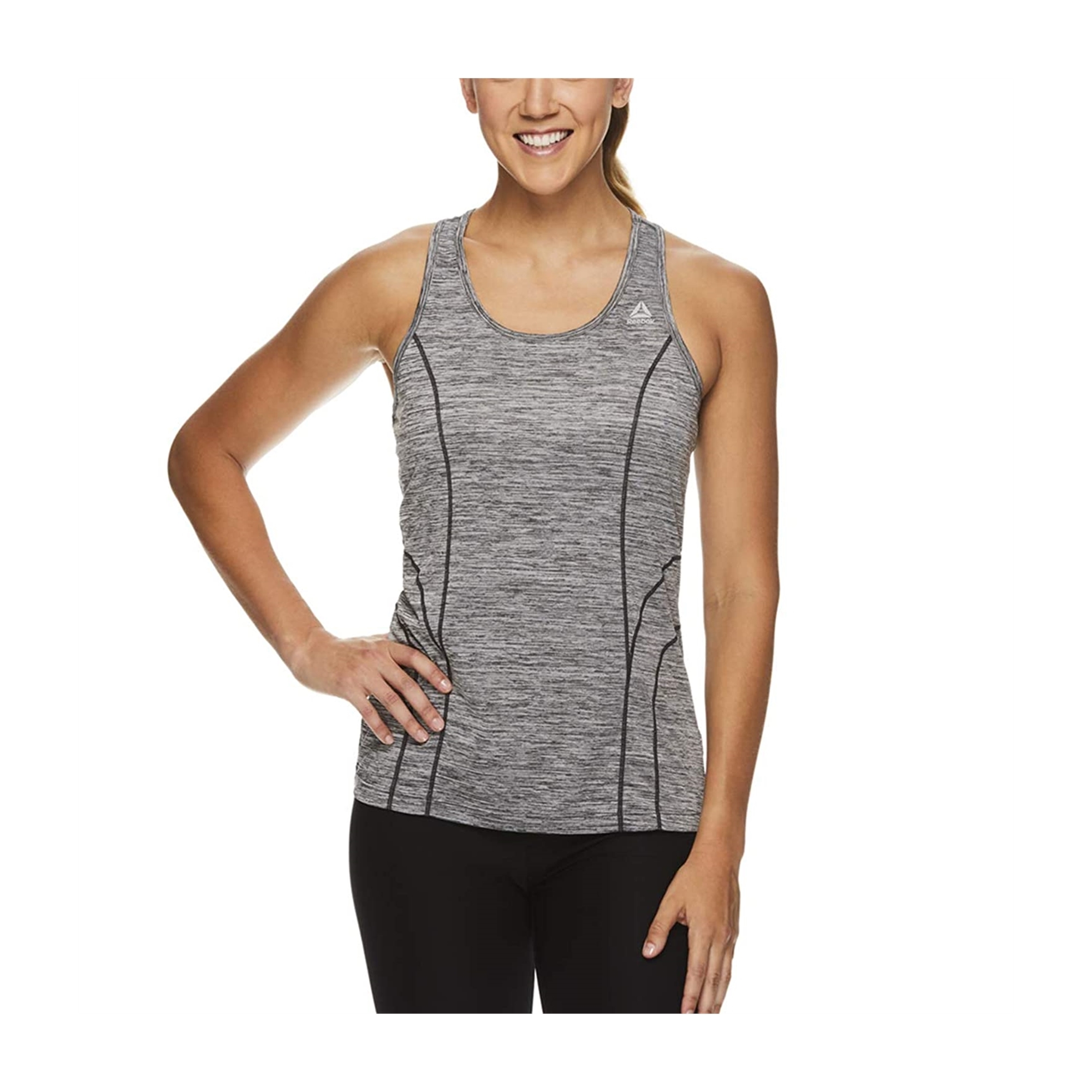 Reebok Womens Racerback Tank Top Black XL Tops