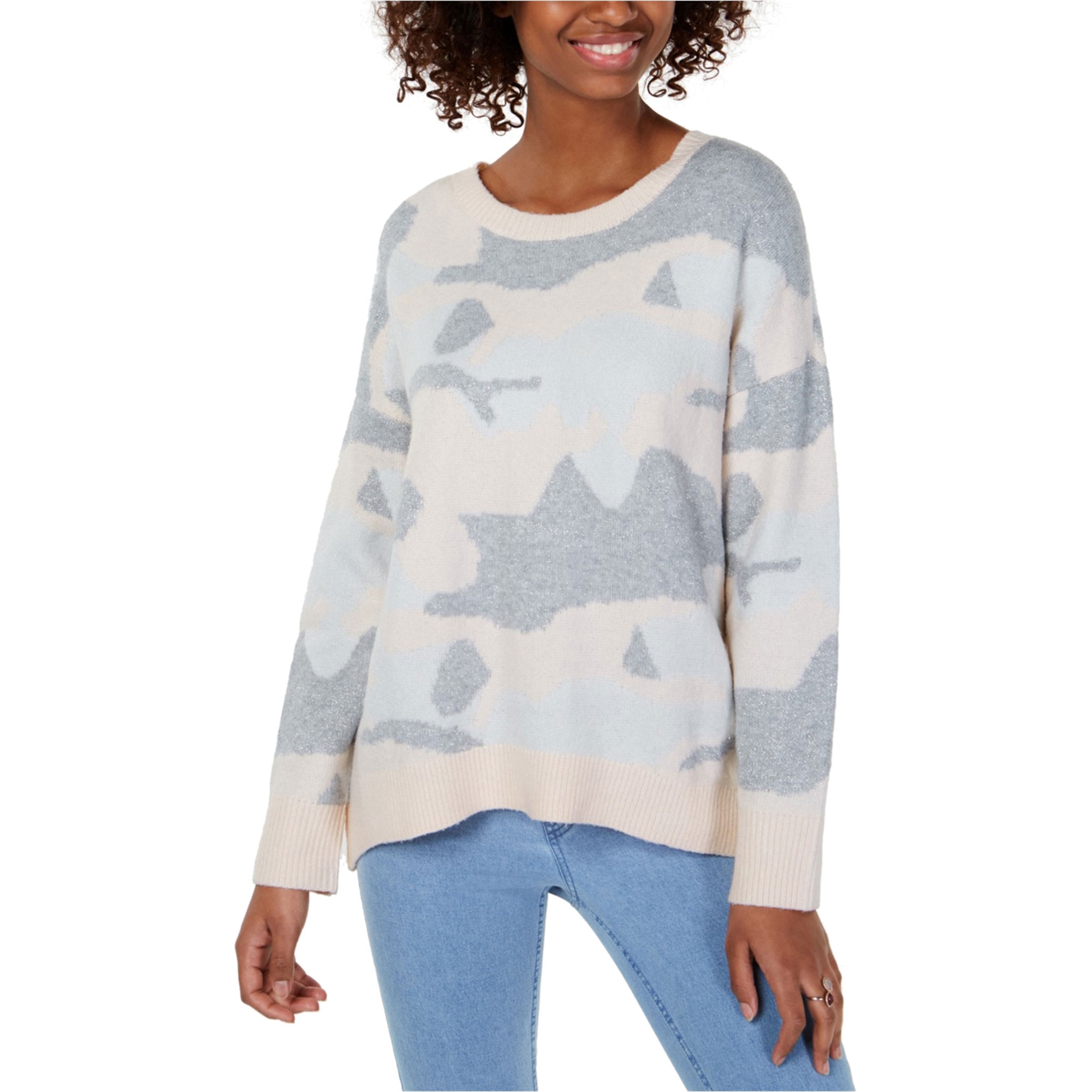 Buy a Ultra Flirt Womens Camo Pullover Sweater Tagsweekly