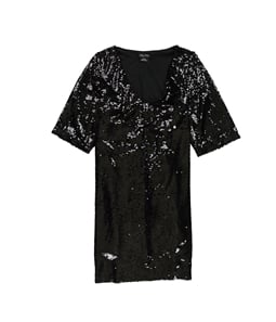 City Chic Womens Sequin Cocktail Dress