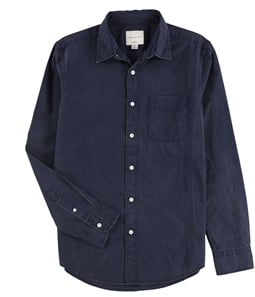 American Eagle Mens Solid Button Up Shirt