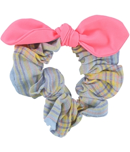 American Eagle Womens 1-Pack Madras And Neon Hair Scrunchie