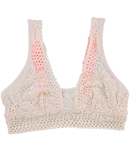 American Eagle Womens Floral Lace With Mesh Bralette