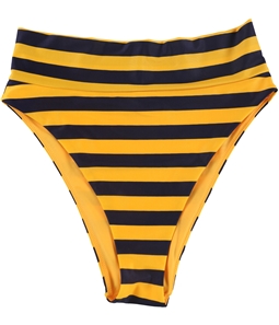 American Eagle Womens Stripes High Cut Cheeky Bikini Swim Bottom