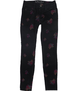 Bullhead Denim Co. Womens Premium Velveteen Floral Skinny Fit Jeans