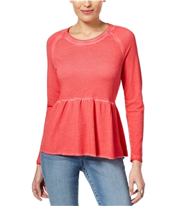 Style & Co. Womens Peplum Flounce Sweatshirt