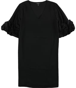 Alfani Womens Ruffle Sleeve A-line Cocktail Dress