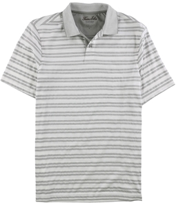 Tasso Elba Mens Striped Rugby Polo Shirt