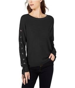 I-N-C Womens Lace-Up Pullover Sweater