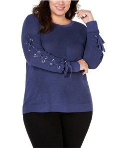 I-N-C Womens Grommet Sleeve Pullover Sweater
