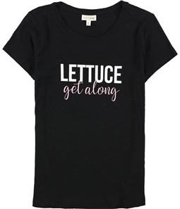 maison Jules Womens Lettuce Get Along Graphic T-Shirt