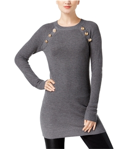 I-N-C Womens Embellished Tunic Sweater