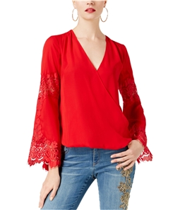 I-N-C Womens Lace Knit Blouse