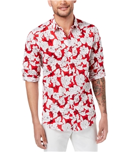 I-N-C Mens Floral Button Up Shirt