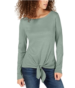 I-N-C Womens Tie-Front Pullover Blouse