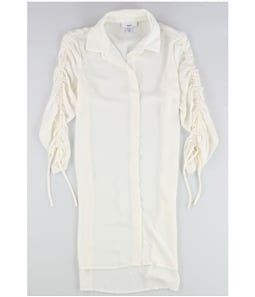 bar III Womens Ruched Tunic Blouse