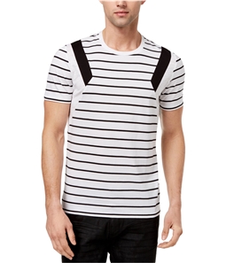 I-N-C Mens Striped Basic T-Shirt