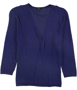 Alfani Womens Textured 3/4 Sleeve Cardigan Sweater