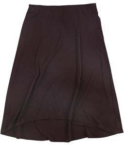 Alfani Womens Solid Pull-On High-Low Skirt