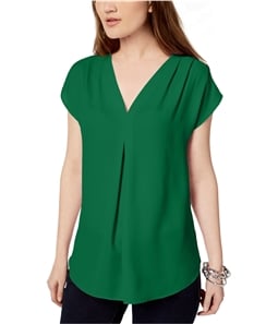 I-N-C Womens Inverted Pleat Pullover Blouse
