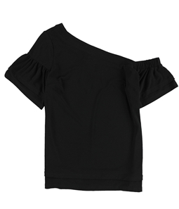 bar III Womens Tiered One Shoulder Blouse