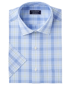 Club Room Mens Wrinkle-Resistant Button Up Dress Shirt