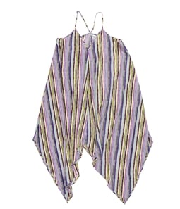 bar III Womens Handkerchief-hem A-line Dress