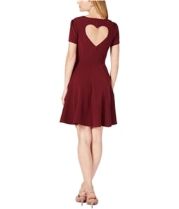 maison Jules Womens Heart Cutout Fit & Flare Dress