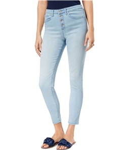 maison Jules Womens Button-Fly Skinny Fit Jeans