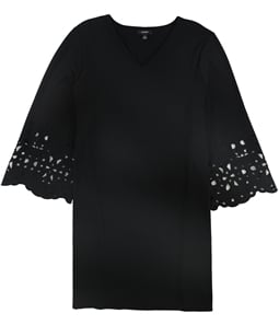 Alfani Womens Lasercut A-line Dress
