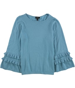 Charter Club Womens Ruffle Sleeve Pullover Sweater