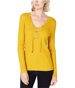 I-N-C Womens Ribbed Rhinestone Pullover Sweater