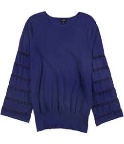 Alfani Womens Tiered Fringe Pullover Sweater