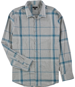 Alfani Mens Plaid Button Up Shirt