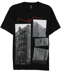 I-N-C Mens 45 degress Building Graphic T-Shirt