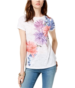 I-N-C Womens Floral Graphic T-Shirt