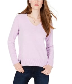 maison Jules Womens Chenille V-Neck Pullover Sweater