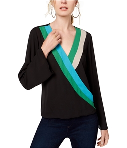 I-N-C Womens Colorblock Pullover Blouse