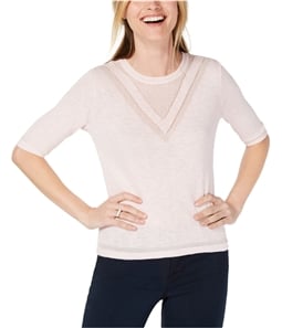 maison Jules Womens Intarsia Pullover Sweater